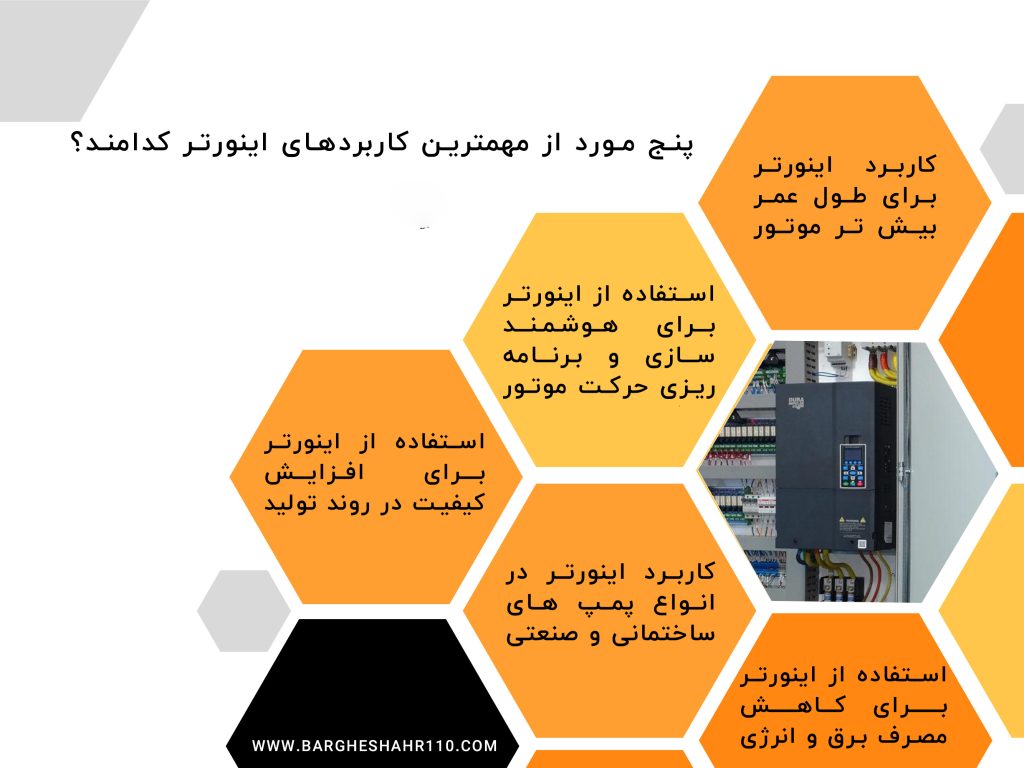 5 مورد از مهمترین کاربرد های اینورتر