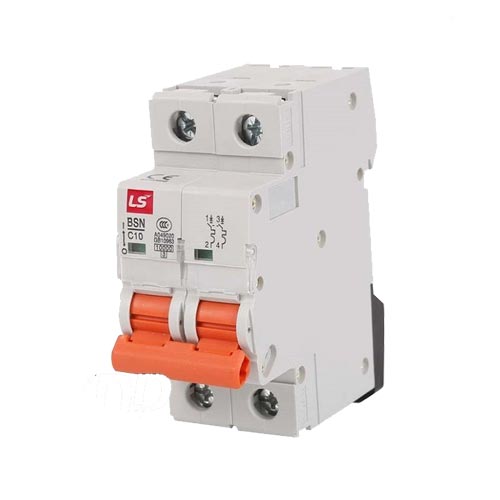 کلید مینیاتوری دو پل (تک پل + نول) 25 آمپر LS